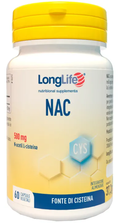 Longlife Nac N-Acetilcisteina Integratoer 60 capsule