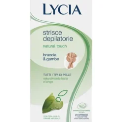 Lycia 20 Strisce depilatorie Braccia e Gambe Natural 12 pezzi