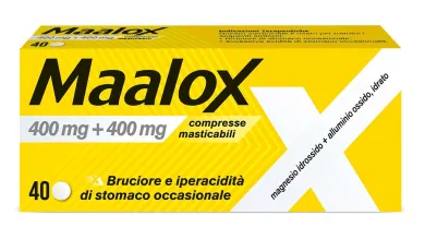 Maalox Bruciore e Iperacidità gusto limone senza zucchero
