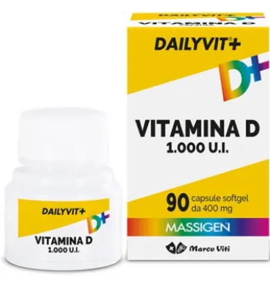 Marco Viti Dailyvit+ Vitamina D 1000 UI Integratore 90 Capsule