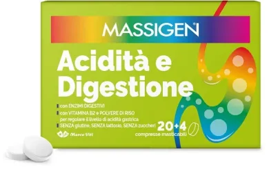 Massigen Acidità Digestione Integratore Alimentare 24 compresse