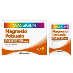 Massigen Magnesio e Potassio Forte Zero Zuccheri 30 bustine