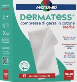 Master Aid Dermatess Cotone Garza medicazione 18x40 cm