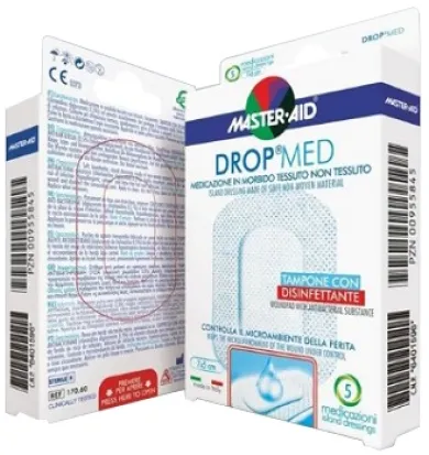 Master Aid Drop Med tessuto non tessuto 10,5x15 cm