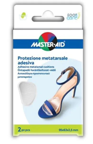 Master Aid Protezione Gel Adesiva Trasparente Metatarso 2 pezzi