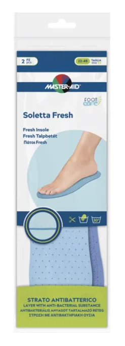 Master Aid Soletta Fresh con strato antibatterico 2 pezzi