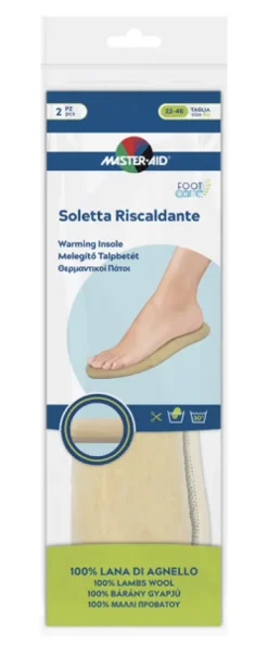 Master Aid Soletta Riscaldante in lana di agnello 2 pezzi