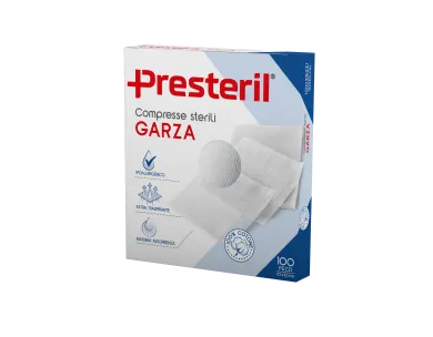 Medipresteril Compresse di garza sterili 12-8 10x10 cm 100 pezzi