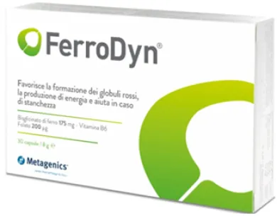 Metagenics Ferrodyn HI Integratore Alimentare 30 capsule