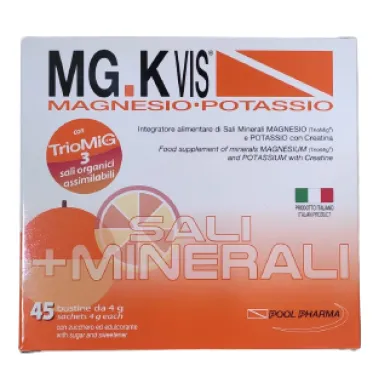 MGK Vis Magnesio e Potassio Orange Integratore 45 bustine