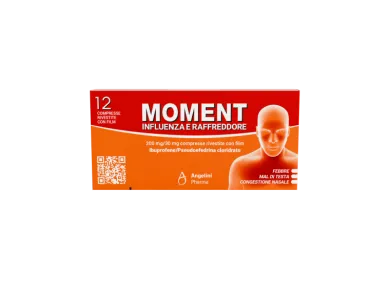 Moment Influenza e raffreddore 12 compresse