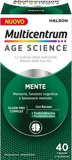 Multicentrum Age Science Mente integratore 40 capsule