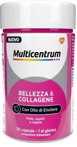 Multicentrum Bellezza e Collagene Integratore 30 capsule