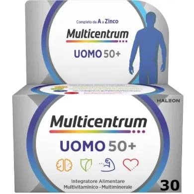 Multicentrum Uomo 50+ Integratore Alimentare 30 compresse