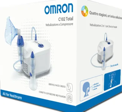 Nebulizzatore a Compressore Pistone Omron C102 Total