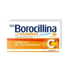 NeoBorocillina con Vitamina C Senza Zucchero 16 pastiglie
