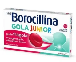 NeoBorocillina Gola Junior Gusto Fragola 15 pastiglie