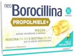 NeoBorocillina Propolmiele+ Eucalipto per la gola 16 compresse