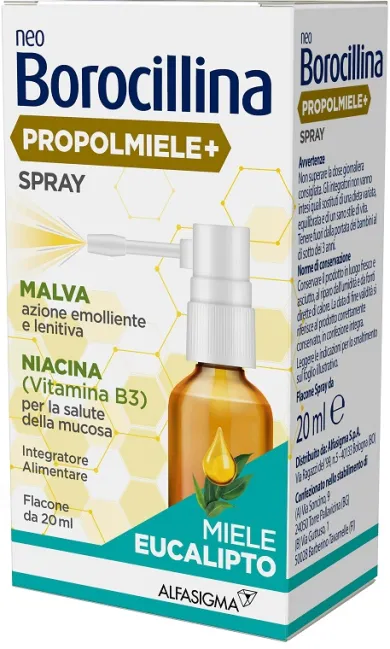 Neoborocillina Propolmiele+ Spray Miele eucalipto 20 ml