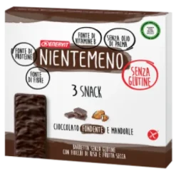 NIENTEMENO BARRETTE CIOCCOLATO FONDENTE E MANDORLE