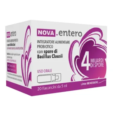 Nova Entero 2 Miliardi Integratore Probiotico 20 Flaconcini