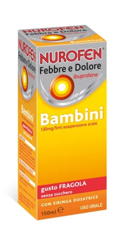 Nurofen Febbre Dolore Bambini 100 mg gusto fragola