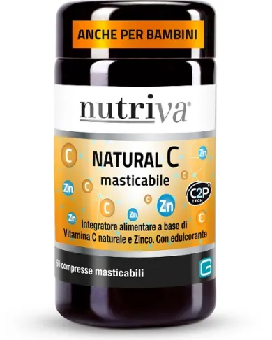 Nutriva Natural C Integratore 60 compresse masticabili
