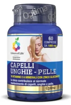 OPTIMA NATURALS CAPELLI UNGHIE COLOURS 60 COMPRESSE