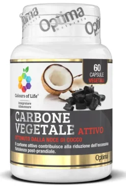 OPTIMA NATURALS CARBONE VEGETALE COLOURS 60 CAPSULE