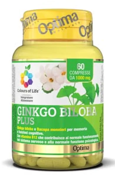 OPTIMA NATURALS GINKGO BILOBA COLOURS 60 COMPRESSE
