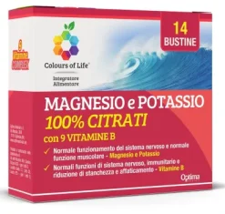 OPTIMA NATURALS MAGNESIO POTASSIO 100% CITRATI VITAMINA B 14 BUS