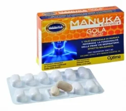 OPTIMA NATURALS MANUKA BENEFIT GOLA THROAT 20 COMPRESSE
