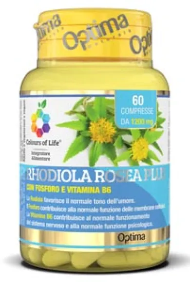 OPTIMA NATURALS RHODIOLA ROSEA COLOURS 60 COMPRESSE