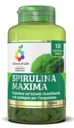 OPTIMA NATURALS SPIRULINA MAXIMA COLOURS 120 COMPRESSE