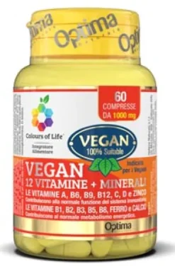 OPTIMA NATURALS VEGAN COLOURS 60 COMPRESSE
