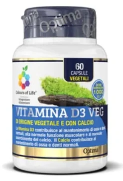 OPTIMA NATURALS VITAMINA D3 VEG COLOURS 60 CAPSULE