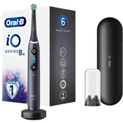 Oral-B iO Series 8 Black Spazzolino Elettrico + 2 Ricambi