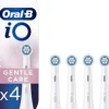 Oral-B iO Testine di Ricambio Gentle Clean Bianche 4 Pezzi