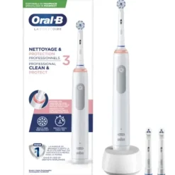 Oral-B Pro 3 Lab Spazzolino Elettrico + 2 Ricambi