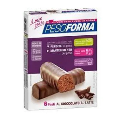 PESOFORMA BARRETTE CIOCCOLATO AL LATTE 12 PEZZI