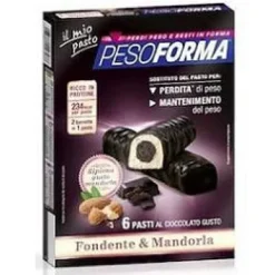 PESOFORMA BARRETTE CIOCCOLATO FONDENTE E CUORE DI MANDORLA