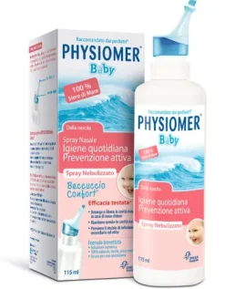 Physiomer Spray Nasale Baby per pulizia naso bambini 115 ml