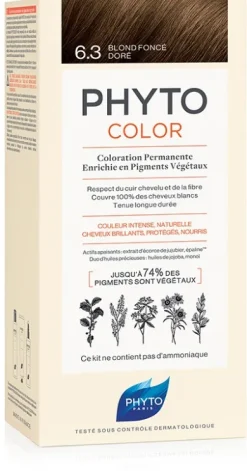 Phyto color kit 6,3 biondo scuro dorato