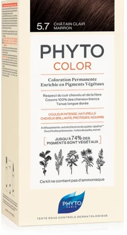 Phyto color kit 5,7 castano chiaro tabacco