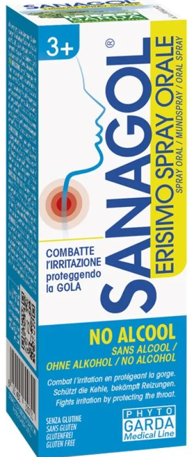 Phyto Garda Sanagol Spray Orale Erisimo senza alcol 20 ml