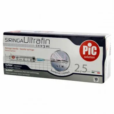 Pic Siringhe 2,5 ml Ago 14 10 pezzi