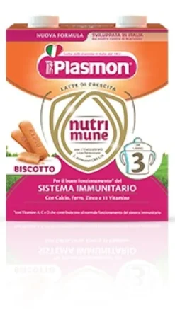 PLASMON NUTRI-MUNE 3 LATTE CRESCITA CON BISCOTTO LIQUIDO