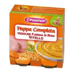 PLASMON OMOGENEIZZATO PAPPA COMPLETA VERDURE, FARINA DI RISO E V