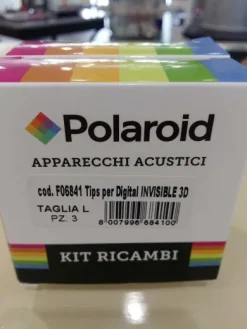 Polariod Tip Invisible auricolare silicone taglia L 3 pezzi