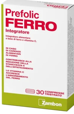 Prefolic Ferro Integratore Alimentare 30 compresse